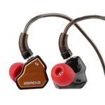 Linsoul 7Hz x Crinacle Zero:2 in Ear Monitor, Updated 10mm Dynamic Driver IEM, Wired Earbuds Earphones, Gaming Earbuds, with OFC IEM Cable for Musician (Orange, Without Mic)