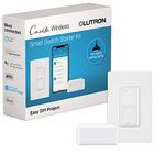 Lutron Caseta Smart Switch Starter Kit | Compatible with Alexa, Apple HomeKit, and the Google Assistant | P-BDG-PKG1WS | White