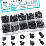 Bemaka 400PCS Computer Screws Assortment Kit, Motherboard Standoffs Screws PC Screws for Universal Motherboard, Laptop, SSD, Hard Drive, PC Case, PC Fan, for DIY PC Installation and Repair