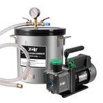 PB Motor Tech BMT PB Motor Tech 3 Gallon Vacuum Chamber Kit with 4.5CFM Vacuum Pump, Tempered Glass Lid Vacuum Chamber and 38 Micron Vacuum Pump Kit, No Oil Included, Perfect for Wood Stabilization