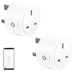 Mini Smart Plug, Smart Wifi Plug, 13A Smart Outlet, Works with Alexa and Google Home, Wireless Smart Plug with Timer Function App Remote Control, No Hub Required (2 Pack)