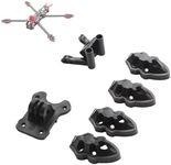 Drone Frame Kit Compatible with MARK4 5–9 Inch FPV Racing Drone – 3D Printed Motor and Antenna Base Spare Parts, Durable Lightweight Design for RC FPV Drone Builds (BLACK)
