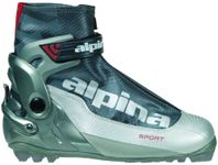 Alpina S Combi Sport Series Cross-Country Nordic Ski Boots, Silver/Charcoal, 49