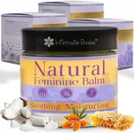 Feminine Care - Moisturizer (Balm) for Nipples; Vaginal; Vulva that Aids in Relief of Dryness; Itching; Irritation; Helps with Menopause; Balanced mix of (Lotion) & (Cream) Texture - USA Made (3 Pack)