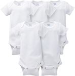 Gerber Baby Boys 5-Pack Solid Onesi