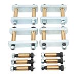 Leaf Spring Shackle Kit, 3 1/8in Heavy Duty Leaf Spring Shackle Kit with Bronze Bushings Tandem Axle RV Trailer Suspensions for CRE3000