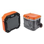 Klein Tools AEPJS3 Bluetooth 4.2 Speaker & Work Cooler 17-Quart, Keep Cool 30 Hours, Seats 300 pounds, Tradesman Pro Tough Box Klein Tools