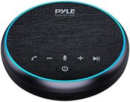 PyleUsa Conference Speaker Bluetooth Speakerphone - Multipurpose Conference & Streaming Speaker,Noise Canceling Swiss Immersive Crisp Voice Pickup for Office,Travel,Home, w/USB-C,Aux Cables - PSCN42