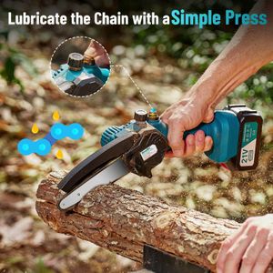 SEESII 6-Inch Mini Cordless Chainsaw – Portable Electric Pruning Saw