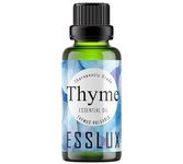 Esslux Thyme Essential Oil | 100% Pure Natural Thyme Oil for Hair, Skin & Diffuser | Herbal Essential Oil for DIY & Soap Making | Fresh, Herbaceous Scent, 30ml