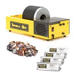 TumbleBee - Rotary Rock Tumbler with Rock Grit Polish Kit - Stone Polisher Machine, Tumbling Equipment for Stone, Glass, and Metal, Polishing Tool Rock Tumbler for Adults & Kids, MODEL TB-12-KIT