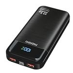 Power Bank 27,000mAh, PD3.0 QC4.0 22.5W Fast Charging PD20W USB C PowerBank Portable Charger With LCD Display 3 Outputs & 2 Inputs for Smartphones Tablets and More