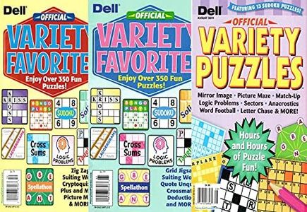 Lot of 3 Dell Official Variety Puzzles