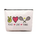 Tennis Gifts Tennis Makeup Bag Pouch, Inspirational Tennis Gifts for Women, Gifts for Tennis Lovers Players Birthday Gift for Coach