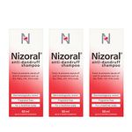 Nizoral Anti Dandruff Shampoo Ketoconazole Treatments Fragrance Free 3 x 60ml