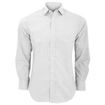 Kustom Kit Mens Tailored Fit Long Sleeved Business Shirt (17.5inch) (White)