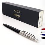 Personalised Custom Parker Jotter Pen + Gift Box | Design A Truly Unique Present | Laser Engraved - Black