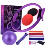 Pilates Equipment for Home Workouts Pilates Ring and Ball Set Resistance Bands & More Perfect for Home Pilates Equipment