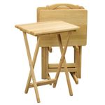 Winsome Wood 5-Piece TV Table Set, Natural