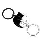 Couple Gift Keychain Cute Valentine's Day Gift for Girlfriend Boyfriend Him Her Cat Lover Best Friend Husband Wife Fiancée Cat Matching Gift Couple Stuff for Christmas Birthday Anniversary New Year
