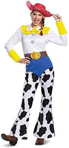 Disguise Women's Disney Pixar Toy Story and Beyond Jessie Costume, White/Black/Blue/Yellow, Medium