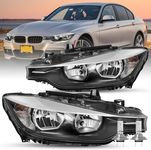 JSBOYAT Halogen Headlight Compatible With 2012 2013 2014 2015 BMW 3-SERIES F30 320i 328i 335i xDrive Factory Halogen Headlamp Driver and Passenger Side BM2503169, BM2502169