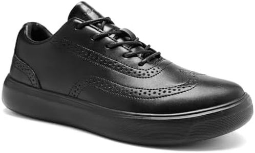 Men's Orthopedic Business Diabetic Wide Toe Box Leather Dress Shoes: Casual Plantar Fasciitis Standing Heel Spur Walking Shoes, Comfort Arch Support Neuropathy Fit Outdoor Bowling Oxford Black Size 10