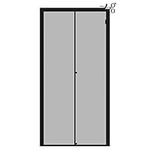 Yotache Adjustable Magnetic Screen Door Fit Doors Size Width 29" - 33" Height 79" - 81", Reinforced Fiberglass Mesh with Full Frame Hook&Loop Strip