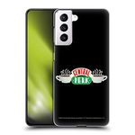 Head Case Designs Officially Licensed Friends TV Show Central Perk Logos Hard Back Case Compatible With Samsung Galaxy S21 5G