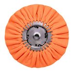 Renegade Products 9" X 3" X 5/8" Airway Buffing Wheel for Metal Polishing Aluminum & Stainless Steel for Wheels, Tanks & Bumpers (Orange)