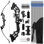 SERfawnCH 30/40lbs Recurve Bow & Arrow Set for Adults, Right-Handed Takedown Bow with Carbon Arrows, Hunting & Archery Practice Kit for Outdoor Target‌