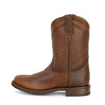 7L SIETE LEGUAS - Leather Men's Roper Boot Style 1000 - Color Ocher, Brown, 7 UK