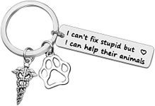 Ciyumu Veterinarian Keyring Birthday Gifts for Veterinarian Vet Tech Appreciation Keyring Gifts I Can Help Their Animals Keychain Veterinary Technician Gifts Veterinarian Medicine Graduation Gift