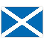 Junk Mail Blocker 10 x Scottish Flag Stickers - Saltire Cross - Scotland Sticker - for Cars, Laptop, Windows, Luggage (7.4 x 5.2 cm)