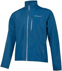 Endura Hummvee Waterproof MTB Cycling Jacket - Men's 2.5-Layer Waterproofing Jacket Blueberry, Small