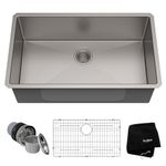 Kraus KHU100-32 32 inch Undermount Single Bowl 16 Gauge Stainless Steel Kitchen Sink