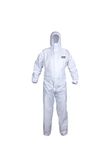 keep Type 5/6, 63 gr, Disposable Waterproof Overalls for Men, Women | Chemical Protection Coveralls Hazmat Suit | Industrial Safety Overalls Mens Workwear (XL, 1)