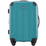 Travelers Club Luggage Chicago 20" Hardside Expandable Carry-on Spinner, Teal