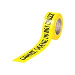 SINGHAL 3 Inch x 300 Meter Crime Scene Do Not Cross Barricade Tape Roll, High Visibility Bright Yellow Tape with Bold Black Print, Maximum Readability