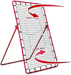 Rukket Pitch Back Baseball/Softball Rebounder, Pitching and Throwing Practice Partner, Adjustable Angle Pitchback Trainer