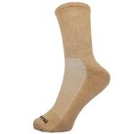 AXONTIC Bamboo Diabetic Socks for UV Protection | Eco-Friendly | Non-irritative Toe Seam | Naturally Antimicrobial | Hypoallergenic | Cushioned | Ventilation Mesh |Single Per Pack (Almond Frost)