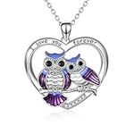 ONEFINITY Sterling Silver Owl Neckl