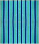 Cotton Craft - Beach Towel for Two 58x68 - Cabana Stripe Navy Green Turquoise - Beach Blanket - 100% Pure Ringspun Cotton - 450 GSM - Oversized Jacquard Woven Velour Beach Towel - Thick Luxurious Pile