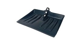 Black Plastic Shovel for Snow, Industrial Waste, Leaves and other Debris, Wooden Shaft for Mucking out, Clearing Driveways, Gardens, Pathways, only head