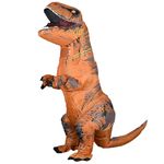 Rafalacy Inflatable Dinosaur Costume for Adult Halloween Blow up T-Rex Costume Full Body Dino Costume for Cosplay Party