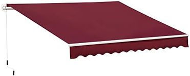 Outsunny 4x2.5m Retractable Manual 
