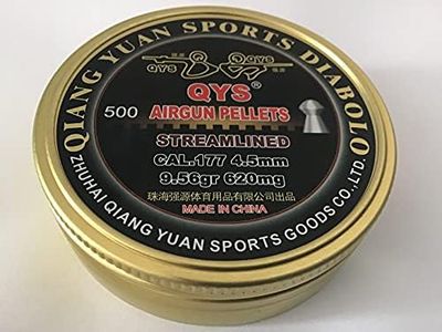 QYS Streamlined 620mg (Heavy) Air Gun Pellet 177/4.50mm Qty 500 L433