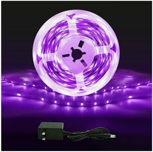 roperry 40ft LED Black Light Strip Kit, 720 Units Lamp Beads, Non-Waterproof Blacklights for Glow Party, Indoor Birthday, Body Paint,Halloween (Indoor)