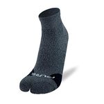 Pure Athlete Bunion Relief Sock - Ankle Length Tailors Bunion Corrector Socks for Men Women Split Toe Design, Heather Grey, Small