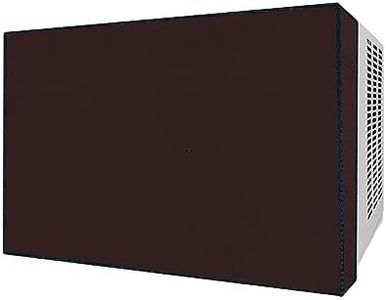 Padmansh® Stretchable Window Ac Front Panel Cover for All brands 1.5-Ton to 2-Ton Capacity Printed Stylish Waterproof and Dustproof Inner Unit, Size:(27*19*4)Inches (Brown)